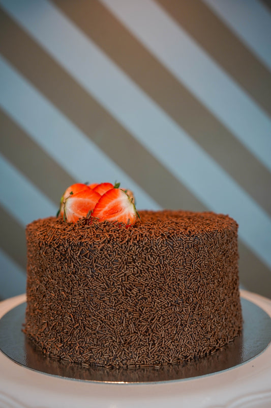 Chocolate Cake with Strawberry