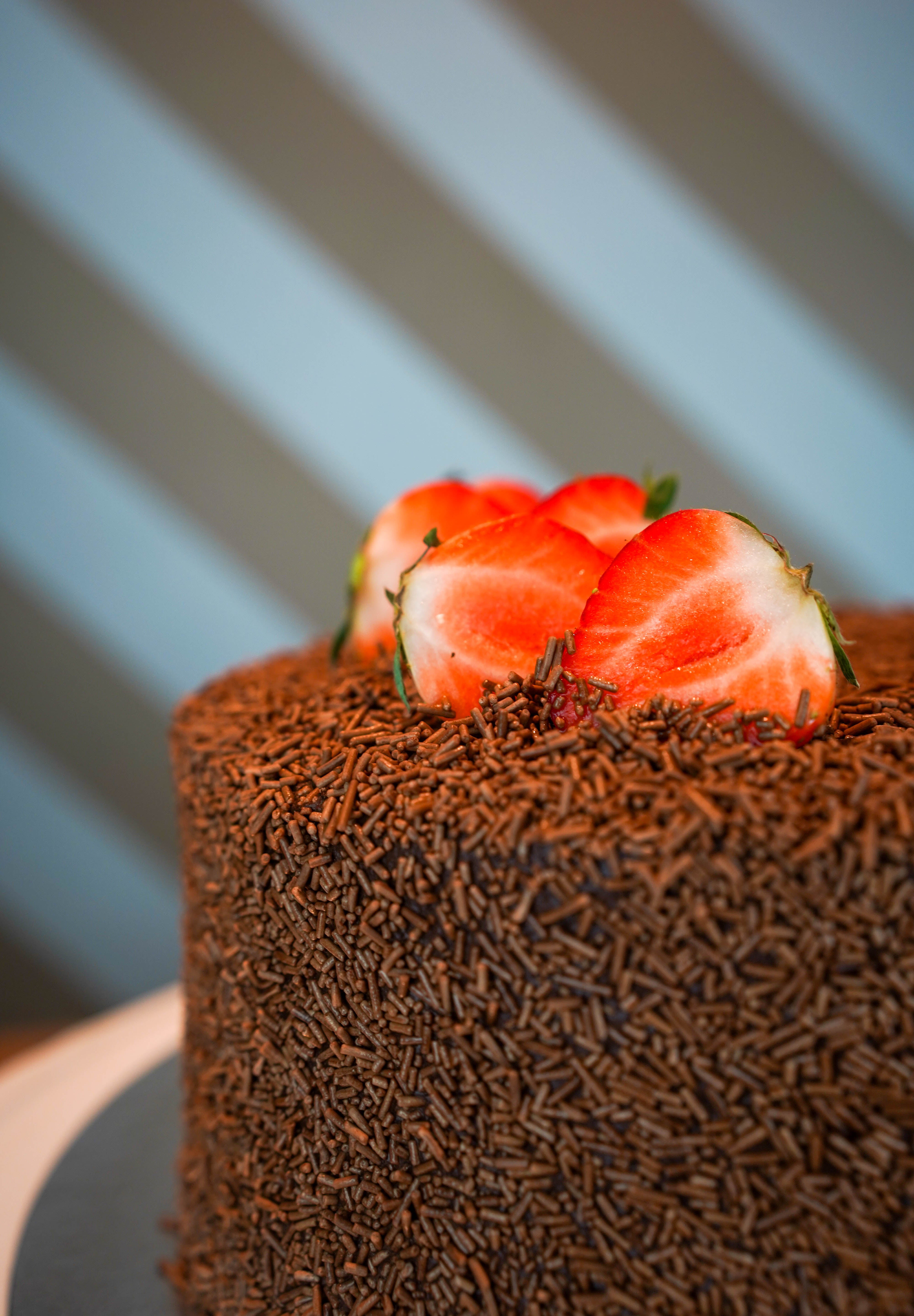 Chocolate Cake with Strawberry